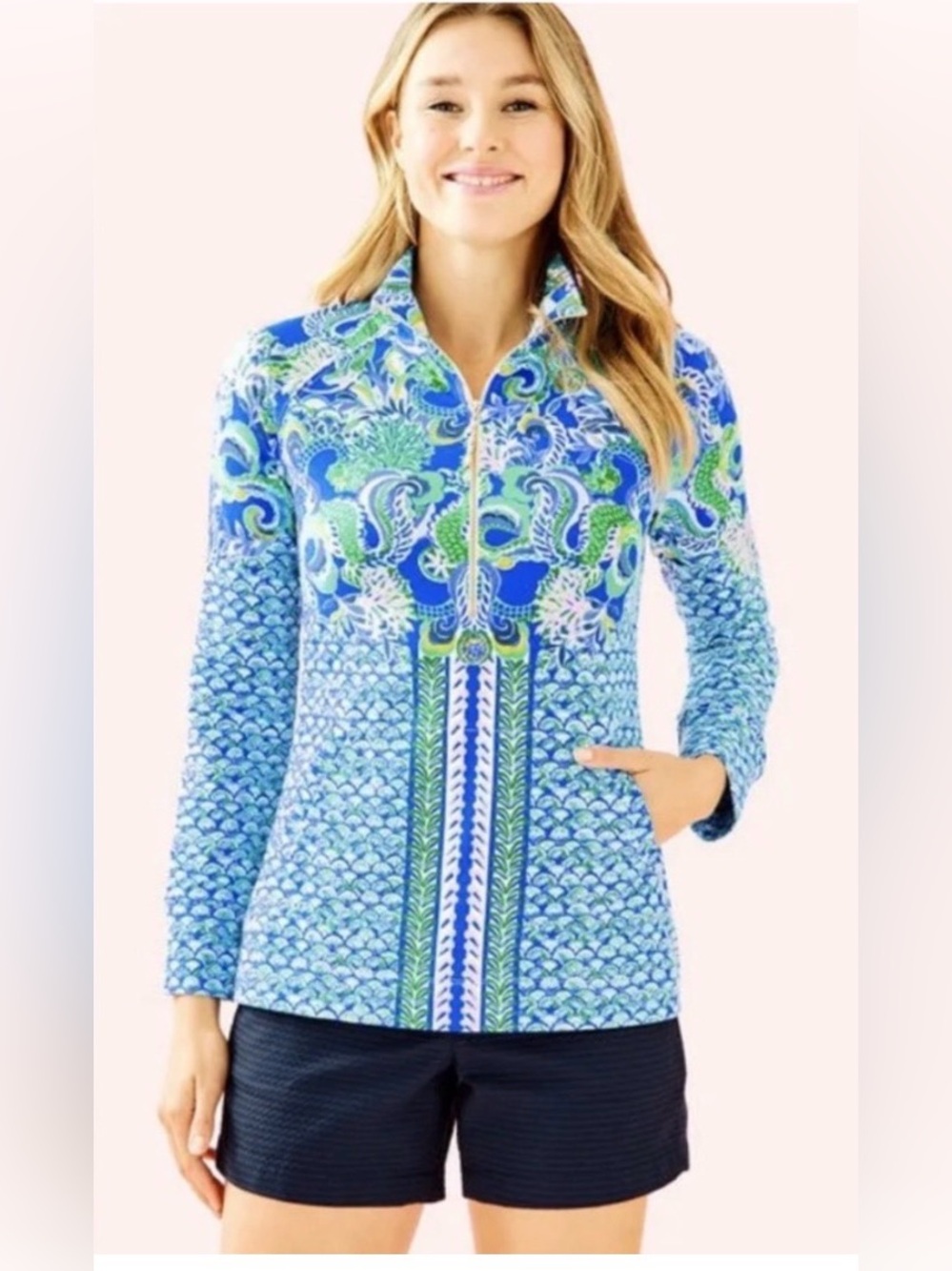 NWT LILLY PULITZER SKIPPER POPOVER SIZE SMALL FEATURED IN SIRENS AND SPIRITS!